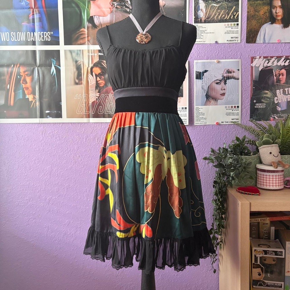 Vintage 2004 Sue Wong 100% Silk Dress Size 0